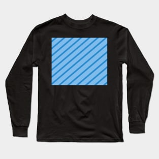 Diagonal lines - Blue. Long Sleeve T-Shirt